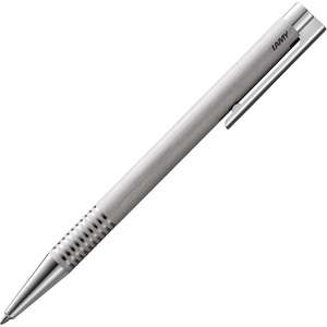 image:imageLamy logo matt green  Ballpoint Pen in an elegant amp robust stainless steel case  line width M  including large capacity refill M 16 in greenbrushed