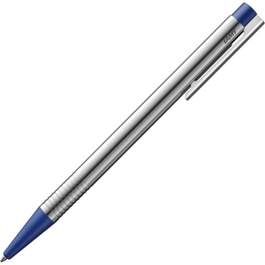 image:imageLamy logo matt green  Ballpoint Pen in an elegant amp robust stainless steel case  line width M  including large capacity refill M 16 in greenmatt blue