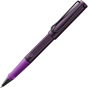 image:imageLamy safari yellow  Rollerball Pen with ergonomic grip amp line width M  for pleasant long writing  made of robust ASA plastic  including rollerball refill M 63 in blueviolet blackberry