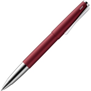 image:imageLamy studio Palladium  rollerball pen in elegant metal barrel  with propellershaped clip amp in line width M M 63 rollerball refill in blackroyalred